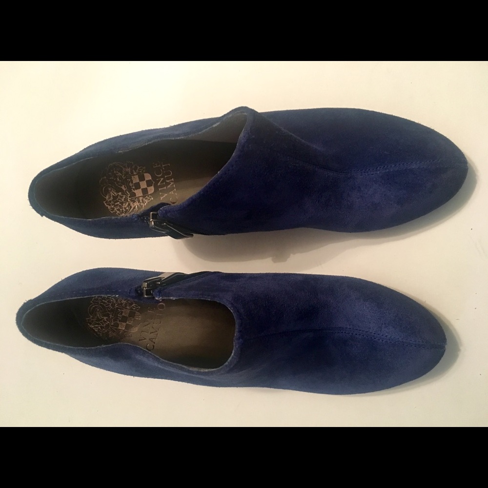 Vince Camuto Blue Suede Booties